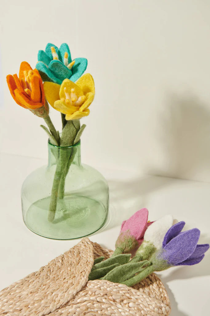 Preorder Crocus Bloom: Handmade Felt "Forever Flower"