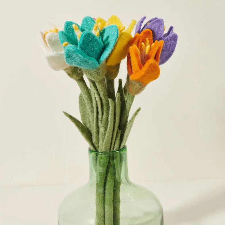 Preorder Crocus Bloom: Handmade Felt "Forever Flower"