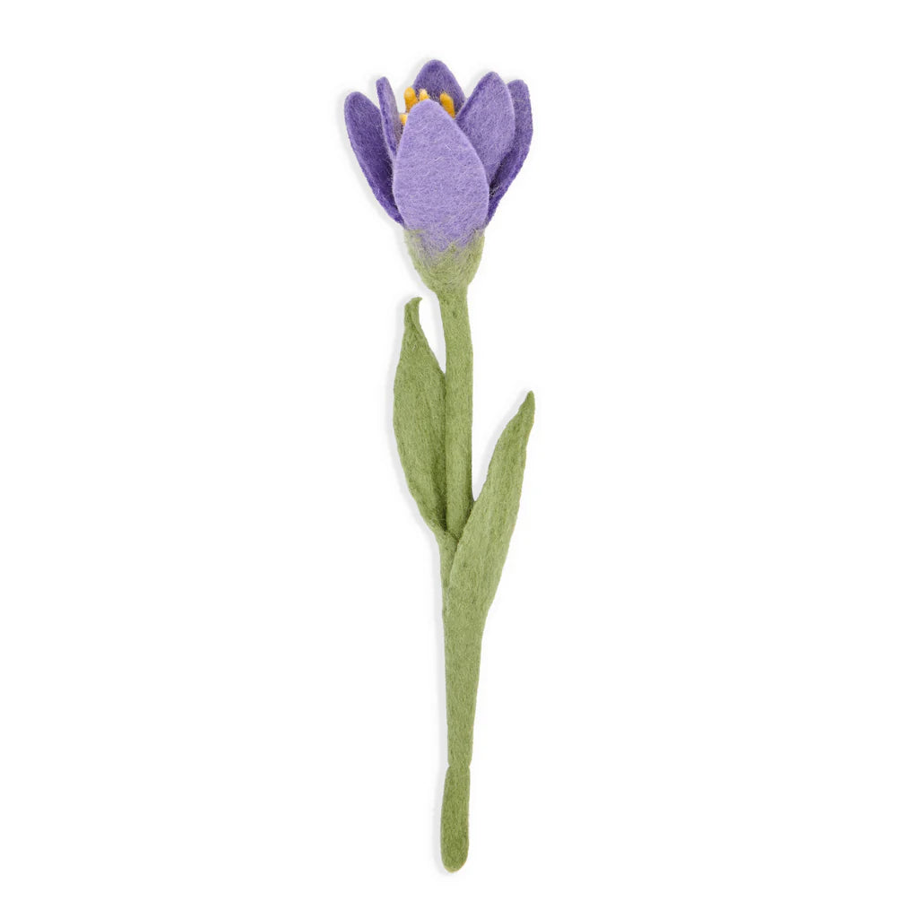 Preorder Crocus Bloom: Handmade Felt "Forever Flower"