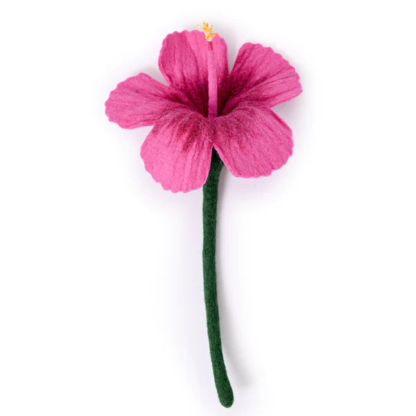 Preorder Hibiscus Bloom: Handmade Felt "Forever Flower"