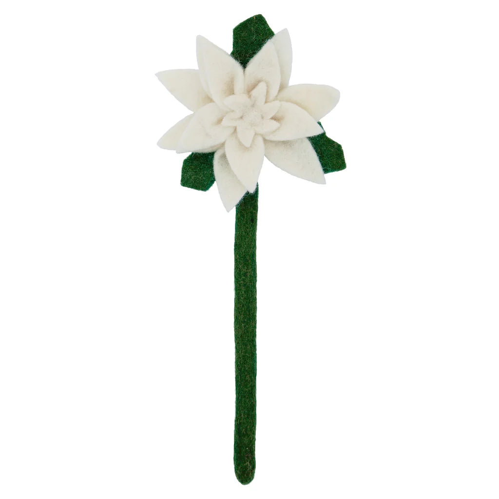 Preorder Pointsettia Bloom: Handmade Felt "Forever Flower"