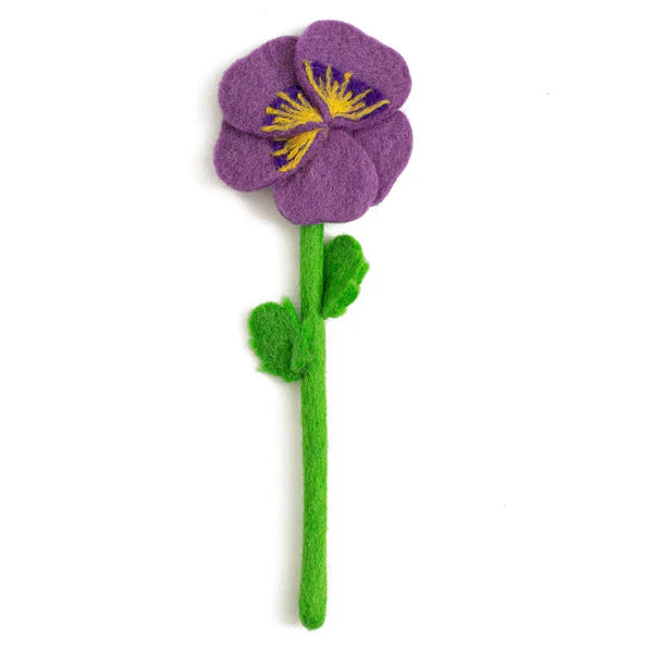 Preorder Pansy Bloom: Handmade Felt "Forever Flower"