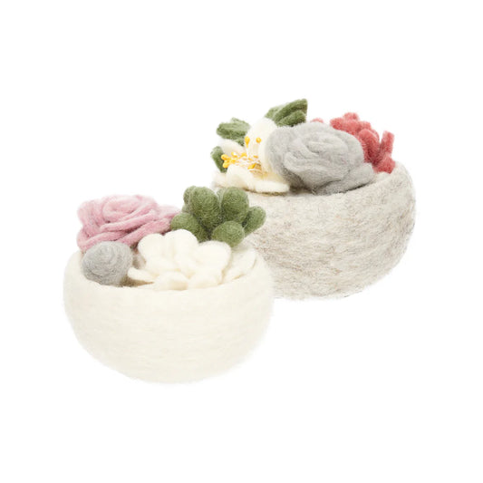 Preorder: Succulent Bloom Bowls: Handmade Felt "Forever Plant"