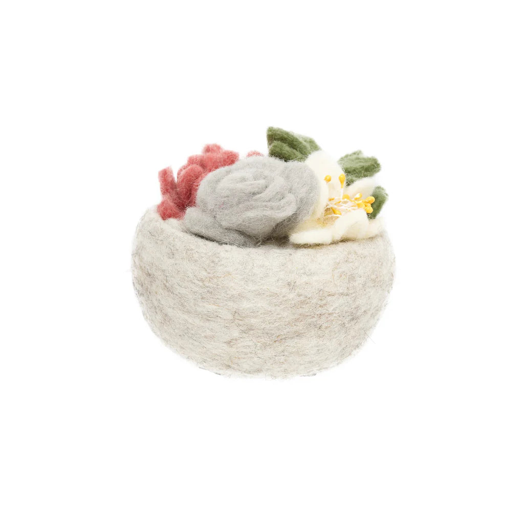 Preorder: Succulent Bloom Bowls: Handmade Felt "Forever Plant"