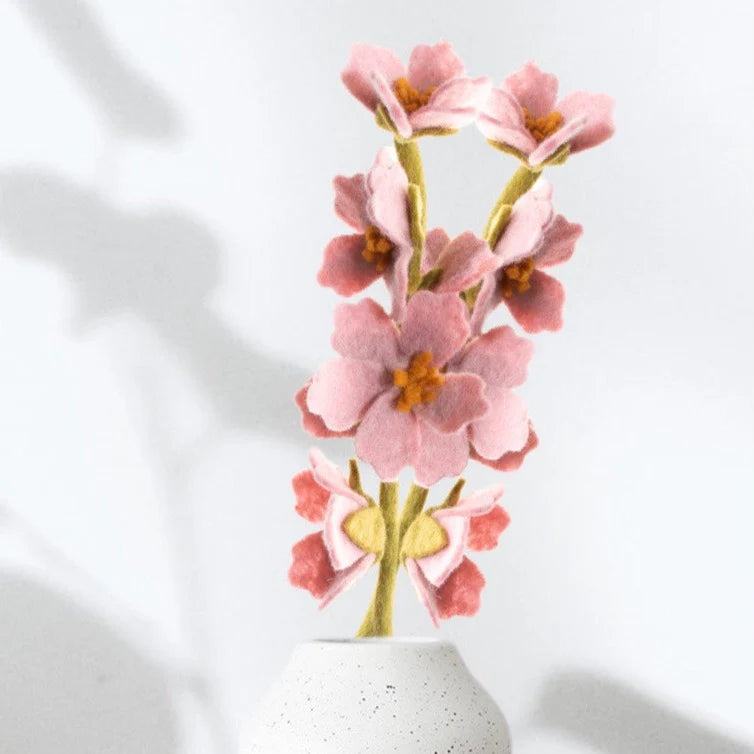 Preorder Cherry Blossom Bloom: Handmade Felt "Forever Flower"