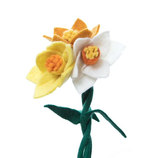 Preorder Daffodil Bloom: Handmade Felt "Forever Flower"