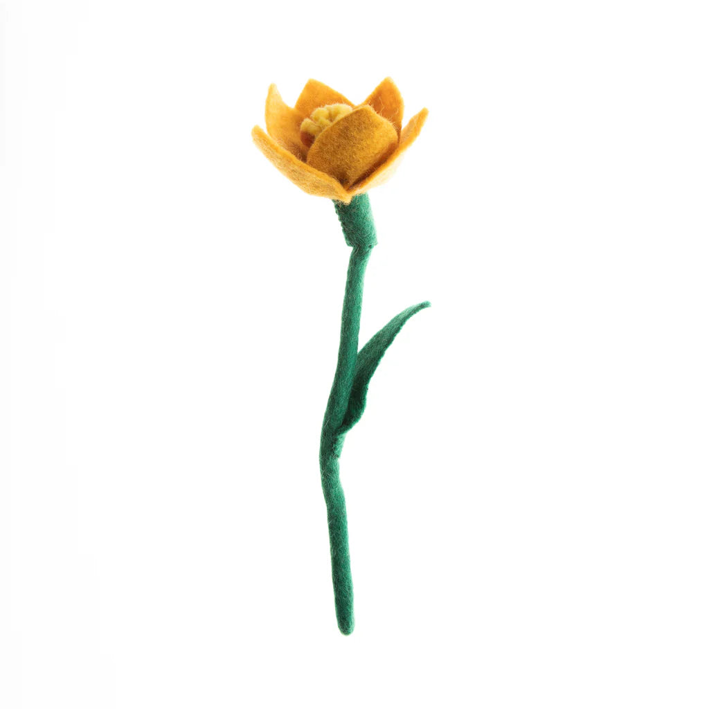 Preorder Daffodil Bloom: Handmade Felt "Forever Flower"