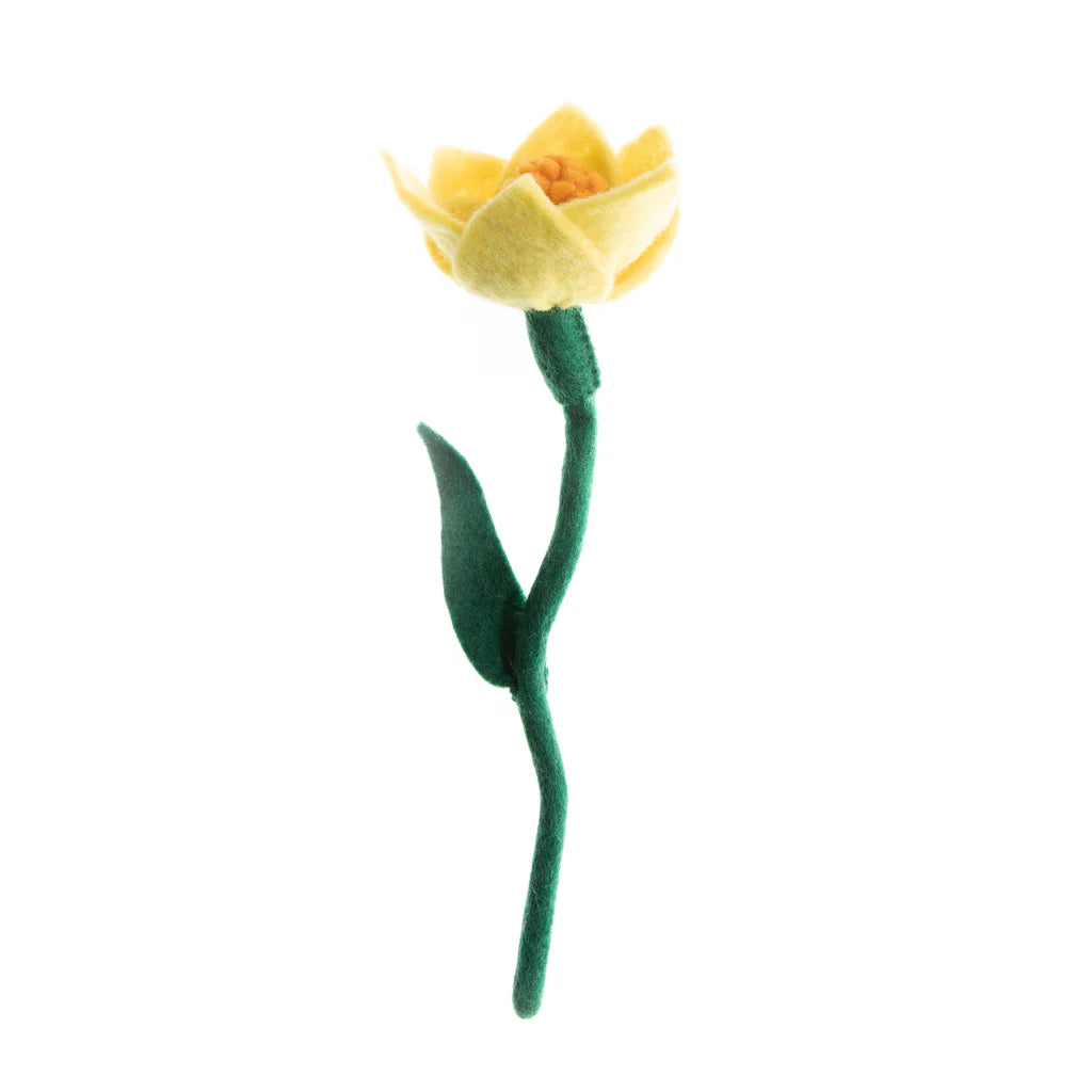 Preorder Daffodil Bloom: Handmade Felt "Forever Flower"