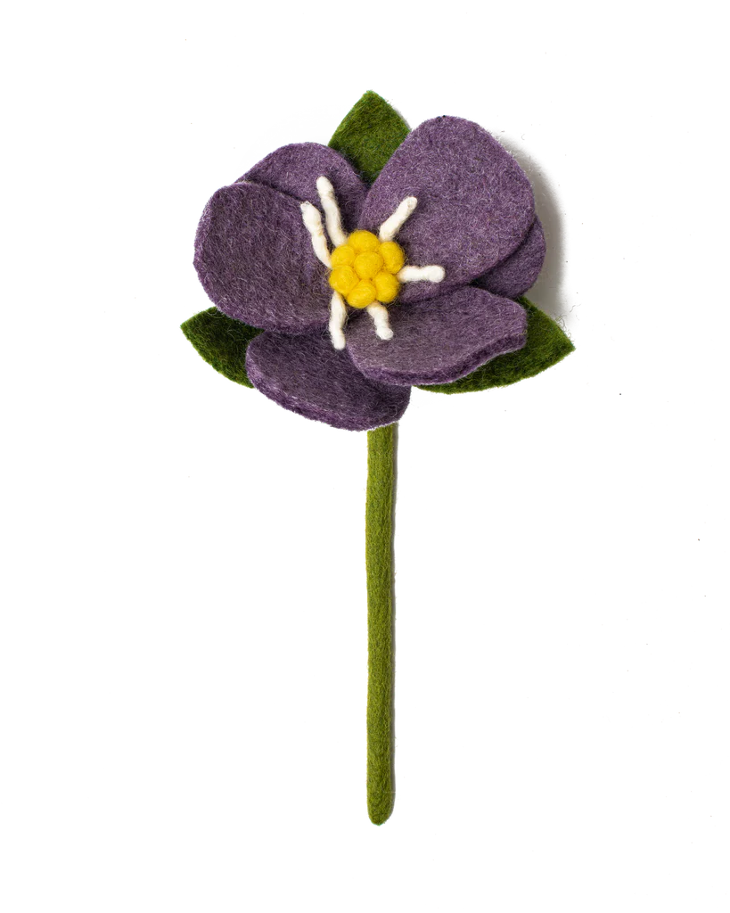 Preorder Hepatica Bloom: Handmade Felt "Forever Flower"