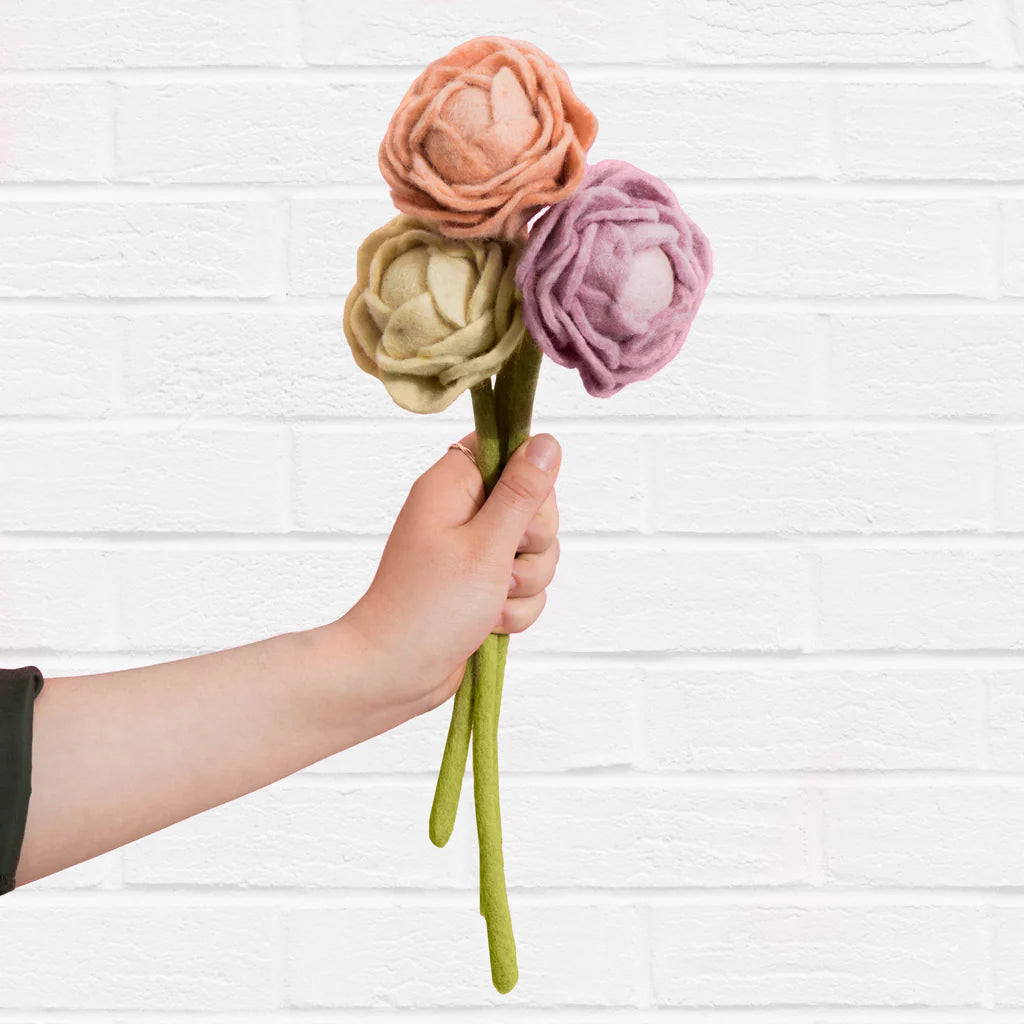 Preorder Peony Bloom: Handmade Felt "Forever Flower"