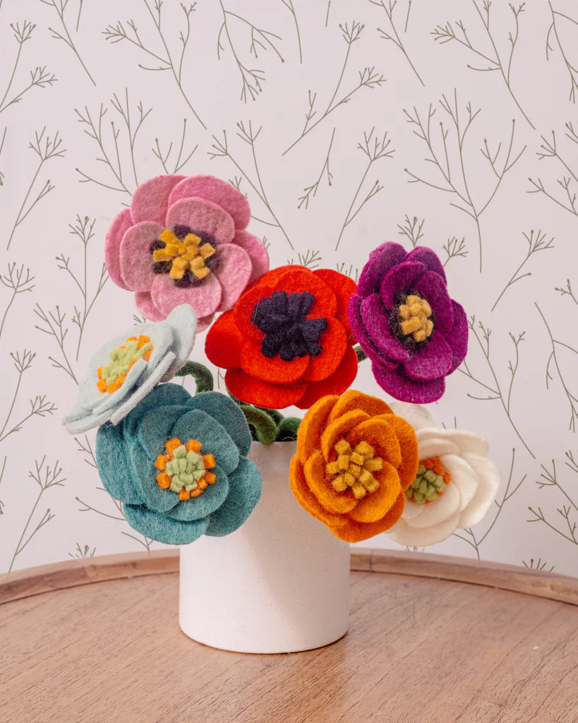 Preorder Poppy Bloom: Handmade Felt "Forever Flower"