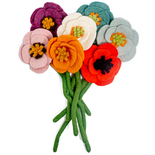 Preorder Poppy Bloom: Handmade Felt "Forever Flower"