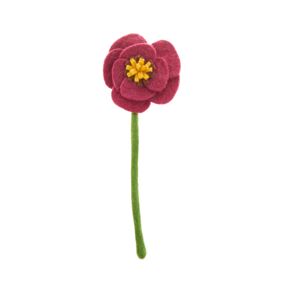 Preorder Poppy Bloom: Handmade Felt "Forever Flower"