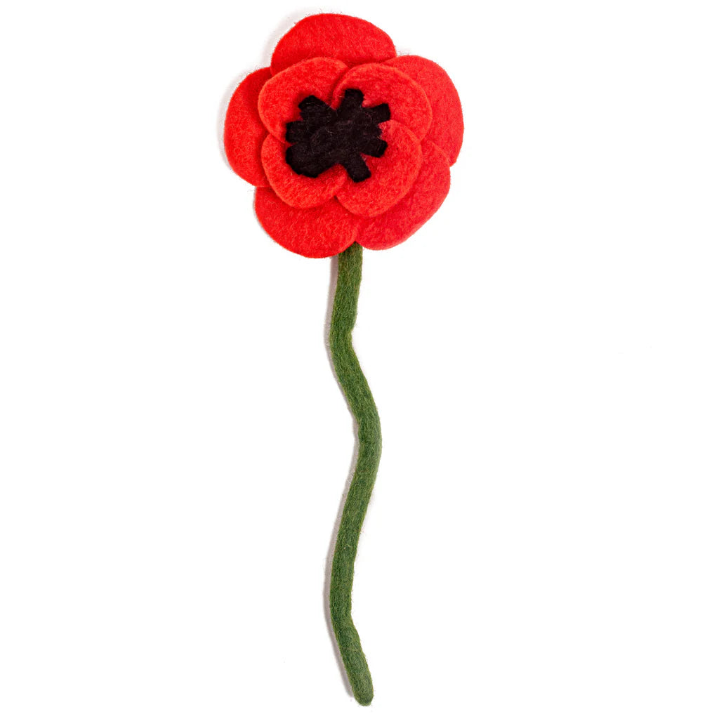 Preorder Poppy Bloom: Handmade Felt "Forever Flower"