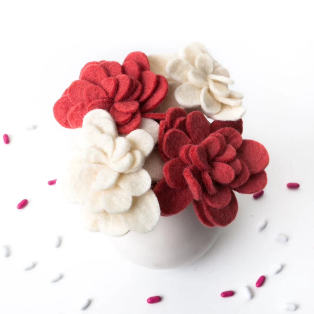 Preorder Zinnia Bloom: Handmade Felt "Forever Flower"